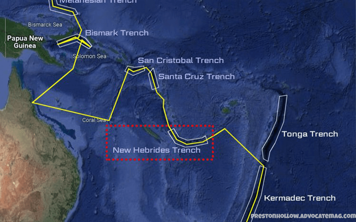 NEW HEBRIDES TRENCH PACIFIC OCEAN - Unexplored Corners Of The Earth