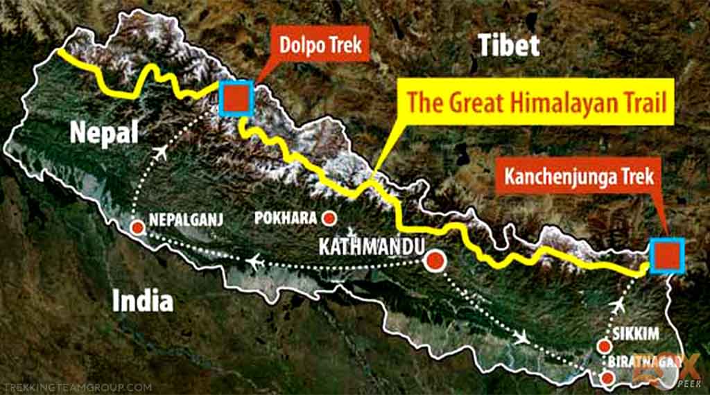THE GREAT HIMALAYAN TRAIL - The World's 10 Longest Hiking Trails A Bucket List for Every Hiker